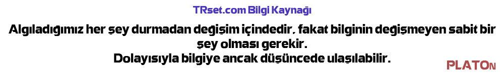 platon felsefesi