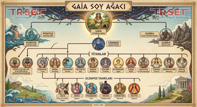 Gaia (Γαῖα) – Yunan Mitolojisinin Toprak Ana Tanrıçası - Soy Ağacı